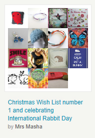 Christmas Wish List  number 1 and celebrating International Rabbit Day by Mrs Masha