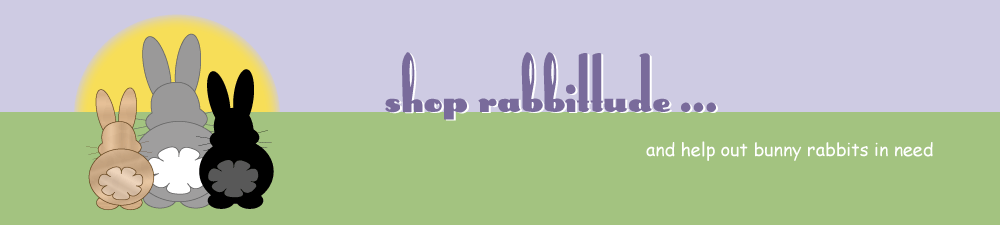 Shop Rabbittude and help out bunny rabbits in need